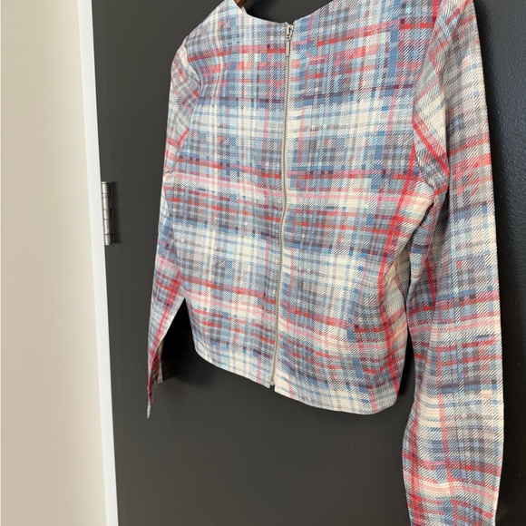 NICHOLAS (Revolve) Sz 4 mint condition silk size 4 Pink and Blue Cropped - Picture 9 of 15